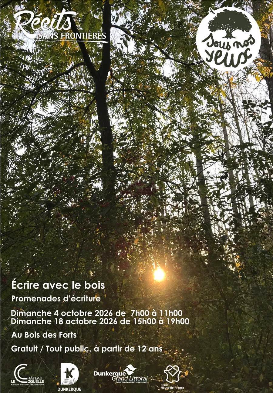 Flyer — Écrire avec le bois - Session d'automne