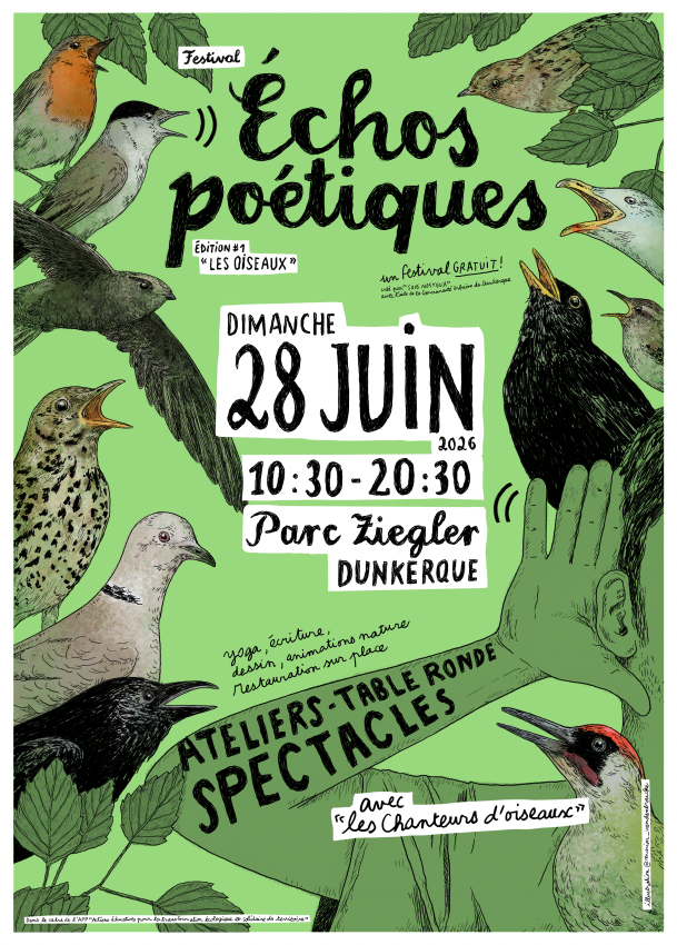 Affiche du festival Échos poétiques